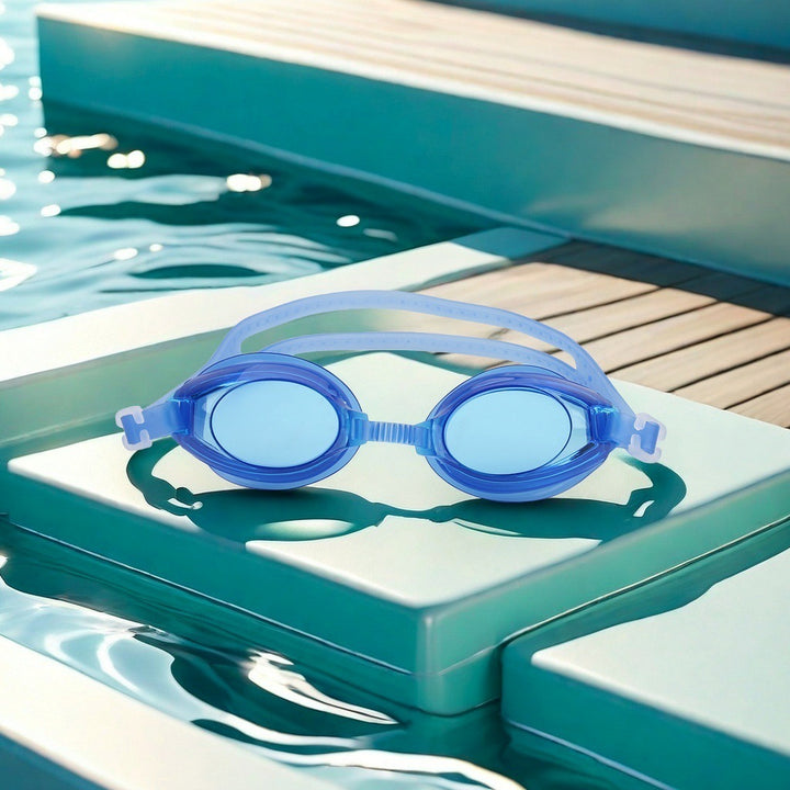 Svømmebrille med ripefrie linser og justerbart hodebånd Skanto