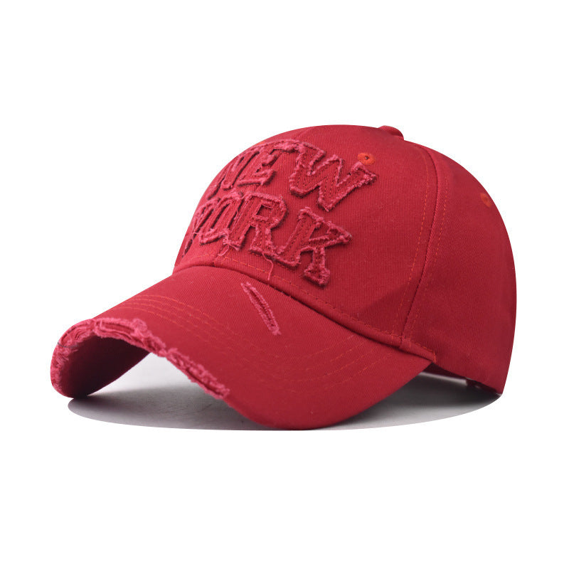 Kvinnenes Slitt Brodert Baseball Cap Skanto