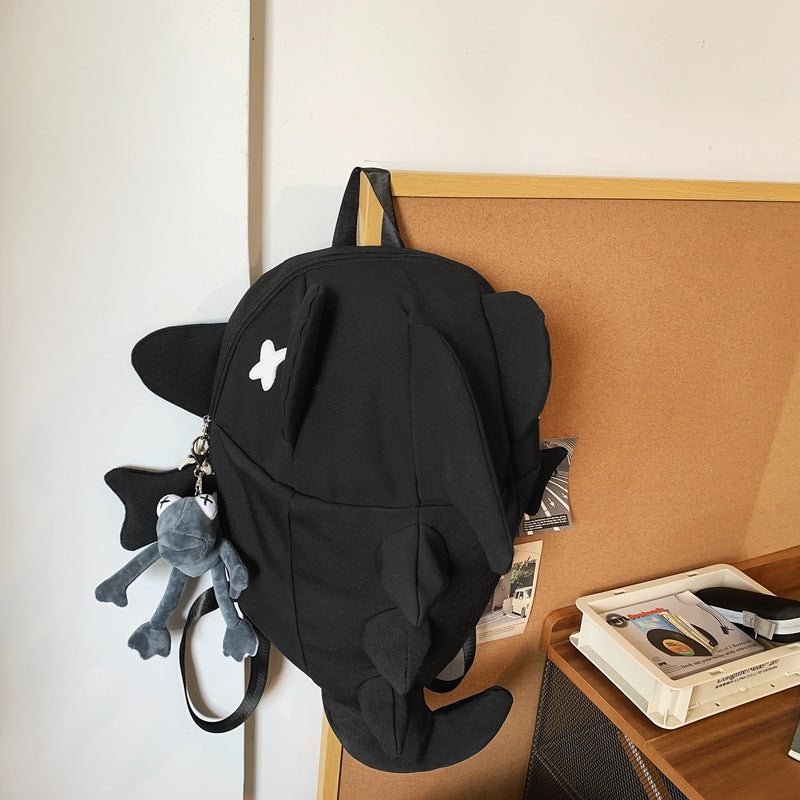 Søtt fiske-tegn design skole ryggsekk