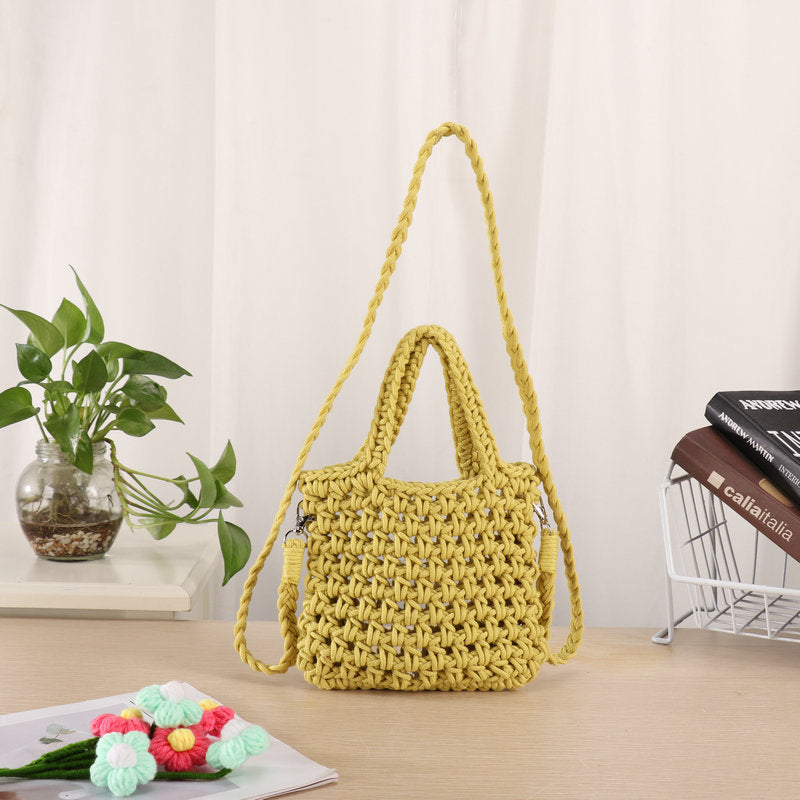 Håndlaget Makramee Crossbody Bag Skanto