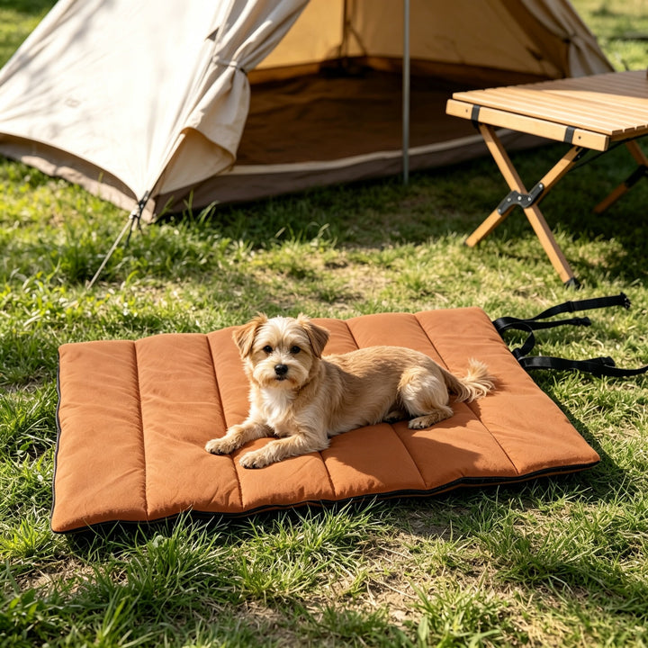 Bærbar camping hundematte