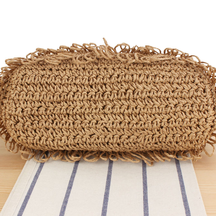 Designer handbag with interwoven macrame structure Skanto