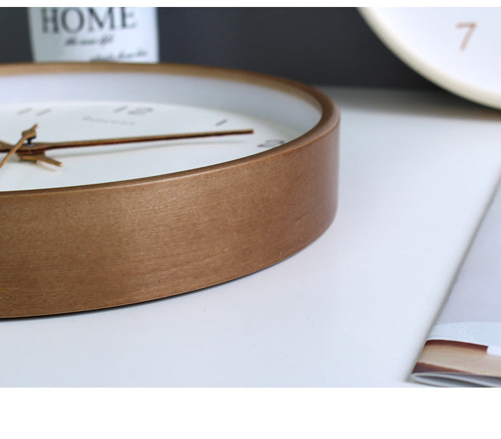 Skanto | TimberClock - Solid tre analog klokke