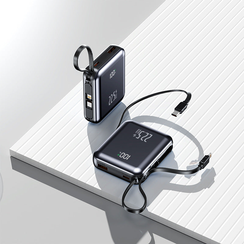 Multifunksjonell powerbank med digital skjerm Skanto