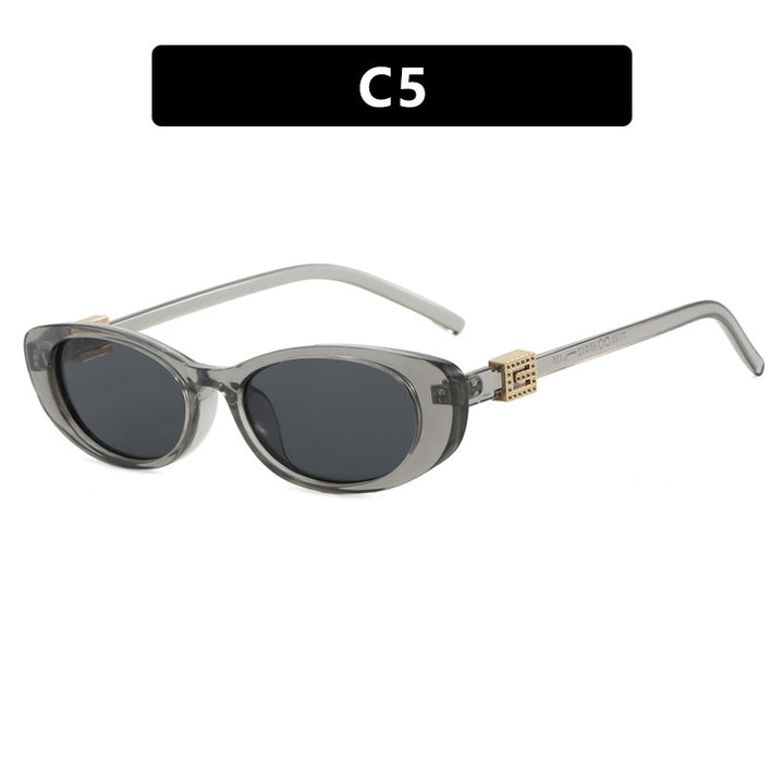 Dame elegant Cat-Eye solbriller med fine aksenter Skanto