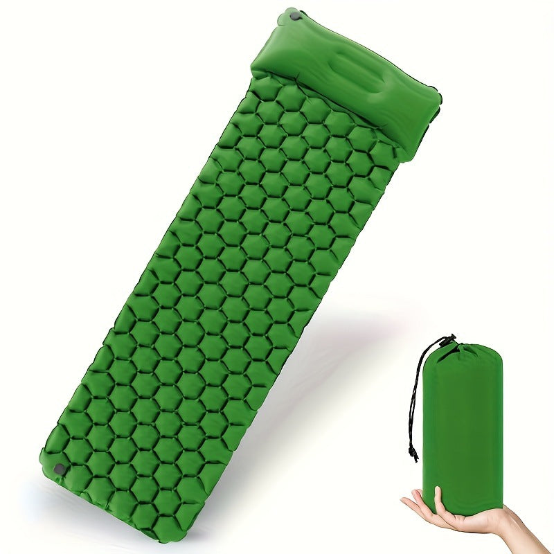 Oppblåsbar komfort campingmatte med ergonomiske luftputer Skanto