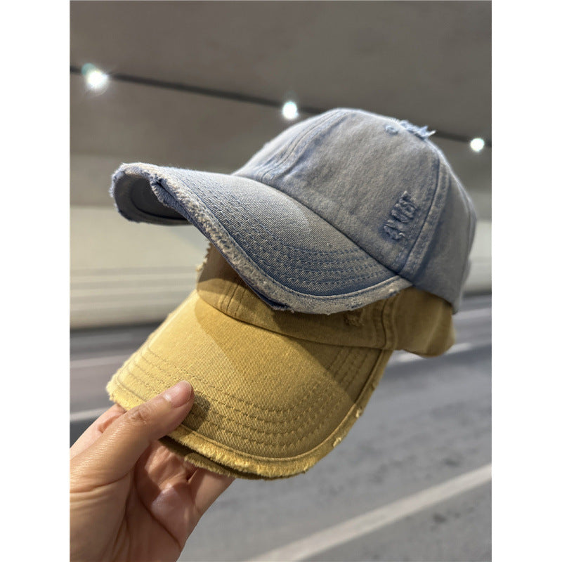 Kvinnens slitt denim baseball cap Skanto 1784084028