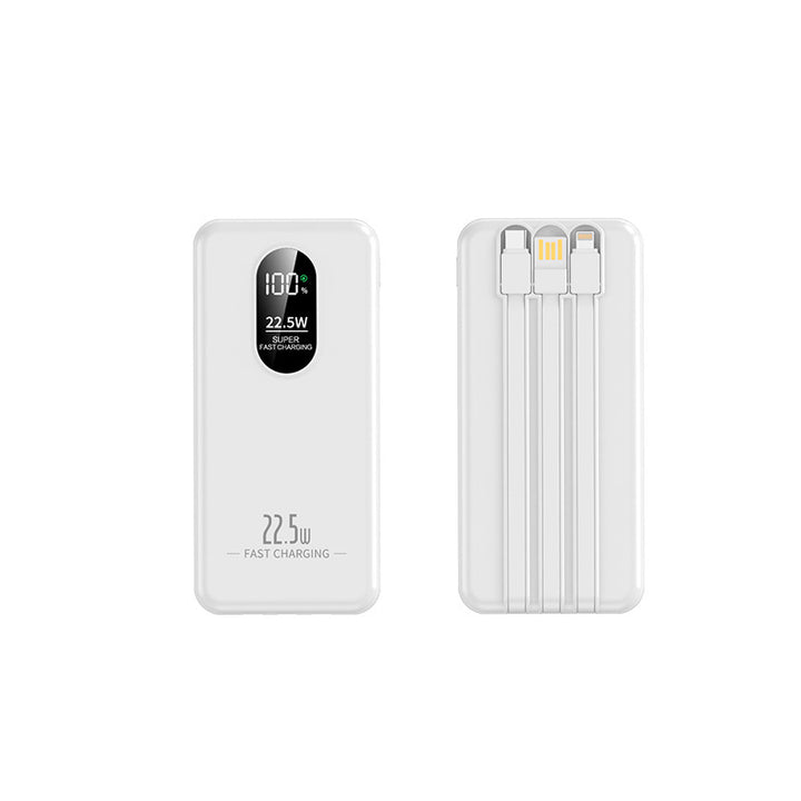 Bærbar Powerbank med intelligent hurtigladingsfunksjon og digital kapasitetsindikator Skanto