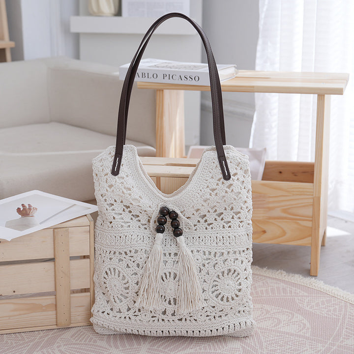 Håndlaget Makramee Crossbody Bag Skanto
