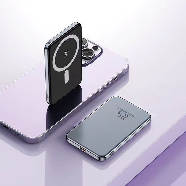 Magnetisk Powerbank med hurtigladefunksjon Skanto