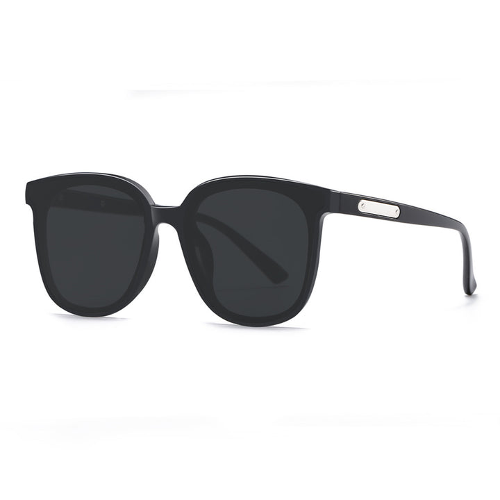 Dame Moda firkantet solbrille med robust ramme og UV-beskyttelse Skanto