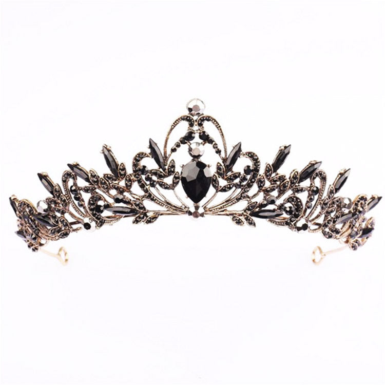 Dame Elegant Hårkrone med filigrane Krystallornamenter Skanto