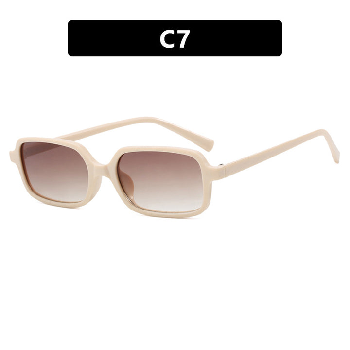 Dame kvadratisk solbrille med unikt, ekstravagant design og UV-beskyttelse Skanto