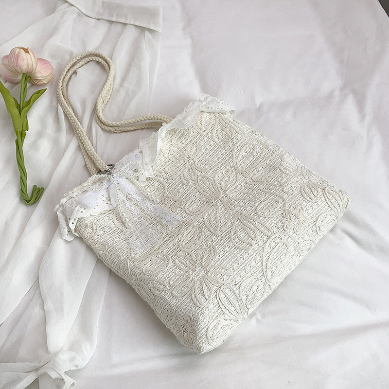 Elegant og Lettvektig Håndveske med Spisskant Skanto