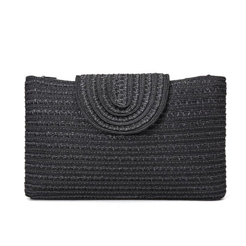 Elegant Clutch-veske med høykvalitets flettestruktur Skanto
