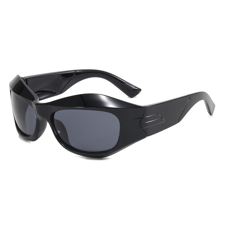 Dame Retro-solbriller i trendy skjolddesign Skanto