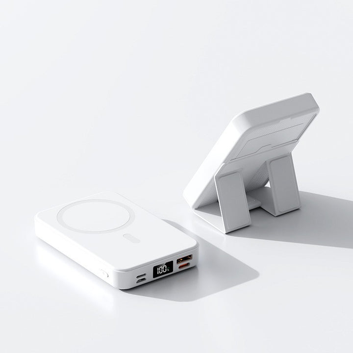 Bærbar Magsafe Powerbank med Innebygd Stativ Skanto