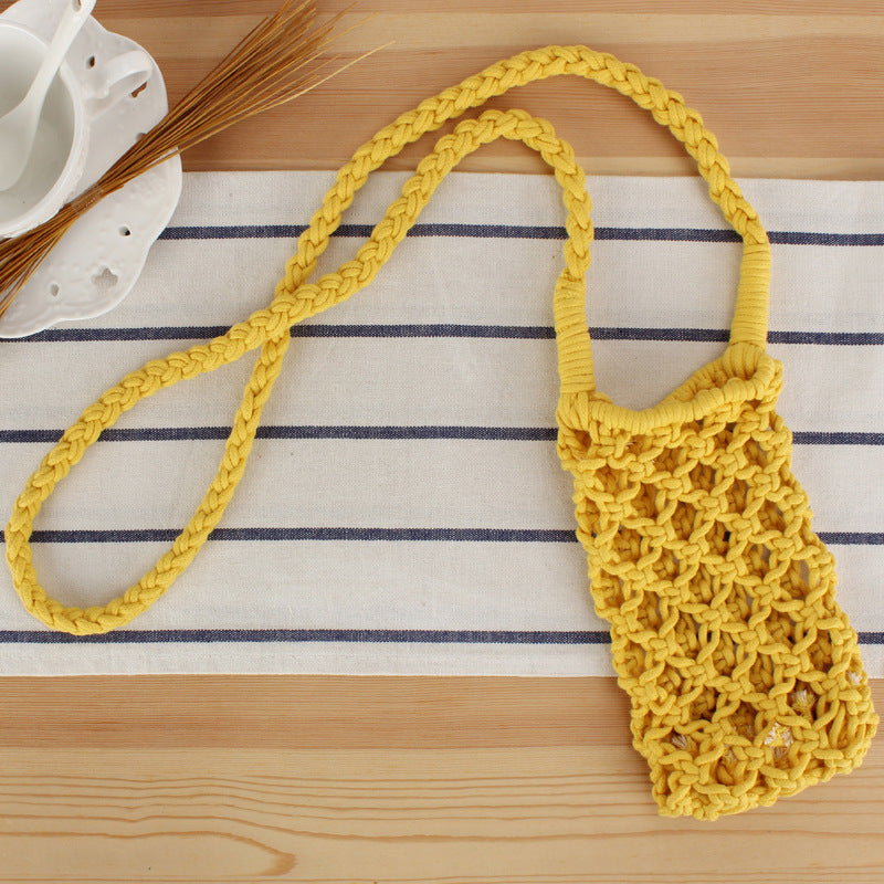 Makramee crossover bag i kreativt nettdesign Skanto