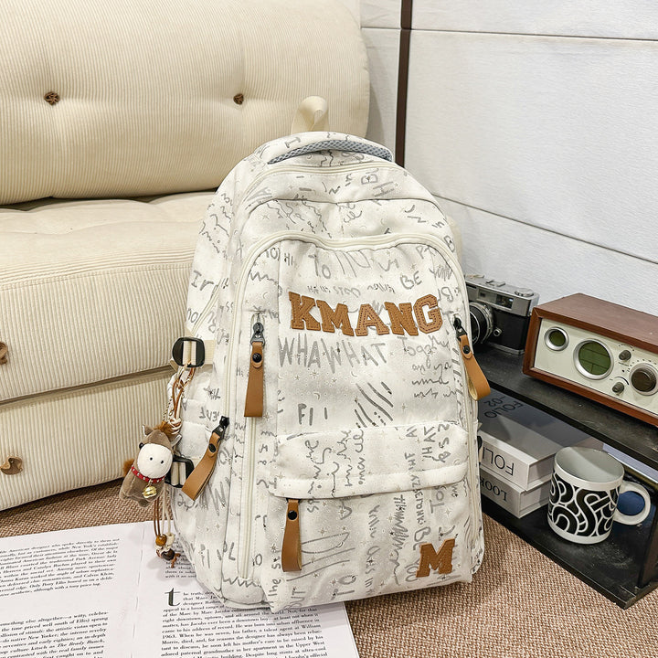 Casual Canvas Skole Ryggsekk Skanto