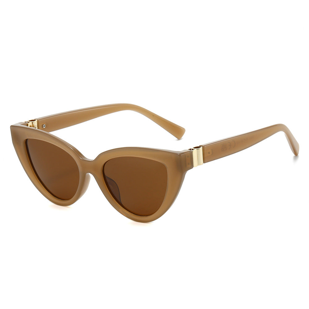 Dame Cat-Eye solbrille med høyverdig UV-beskyttelse og luksuriøs design Skanto