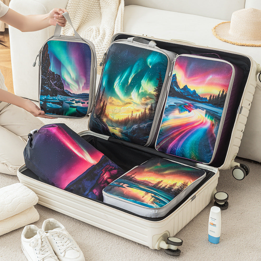 Set Av reiseledere med unike naturopptrykk Skanto