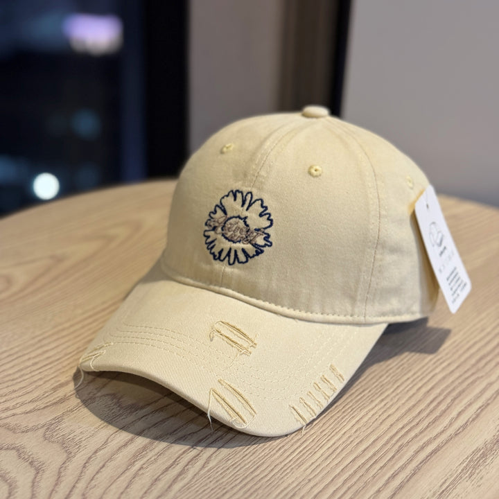 Unisex Brodert Blomster Design Baseball Cap Skanto