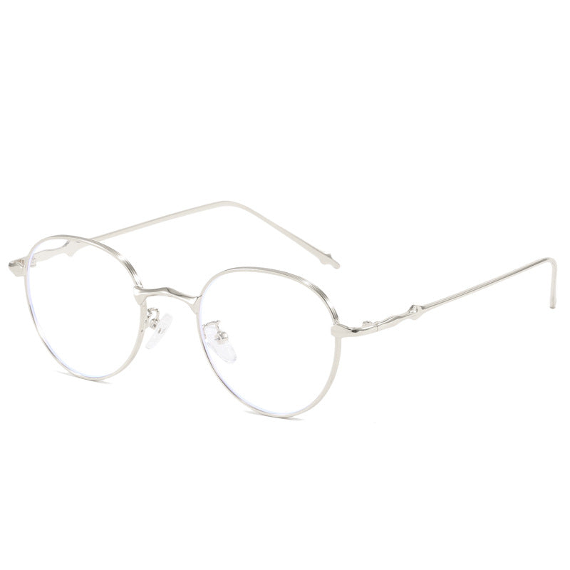 Dame elegante runde solbriller med moderne metallramme Skanto