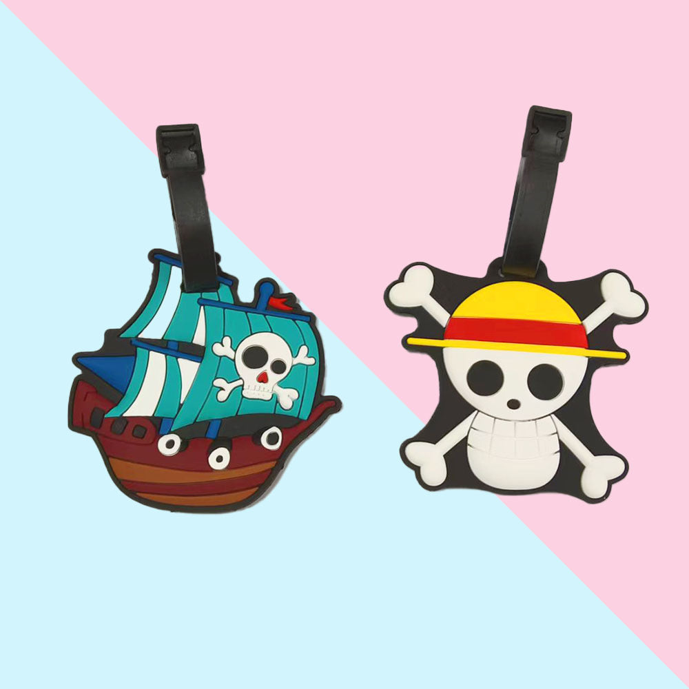 Unisex Bagasjelapp i piratskipsdesign Skanto