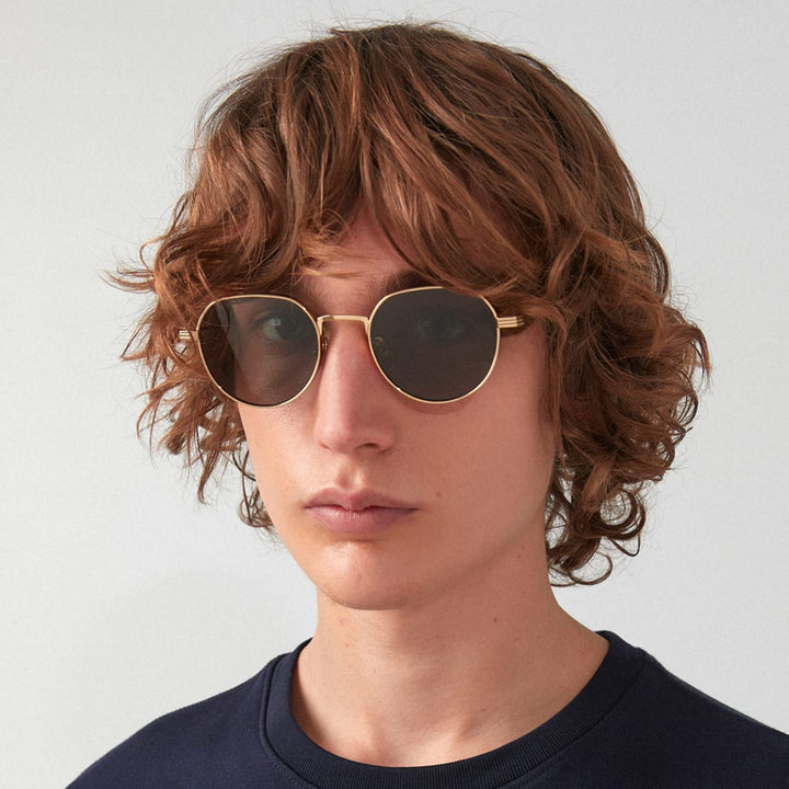 Dame Stilfull rund Designer mote solbrille Skanto
