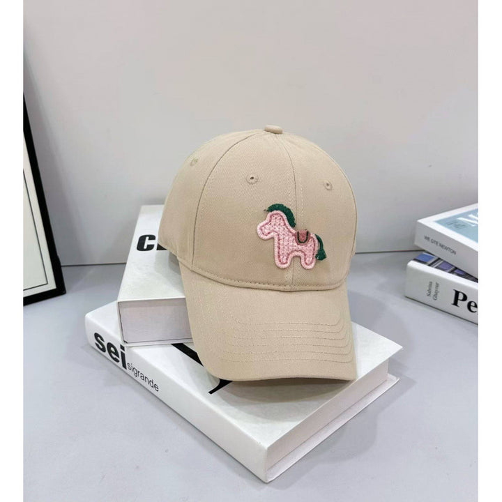 Kvinne Playful Brodert Pony Baseball Caps Skanto