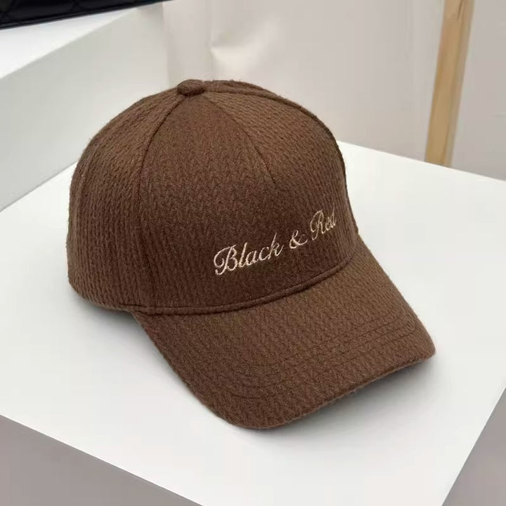 Kvinne Teksturert Strikket Baseballcaps Skanto