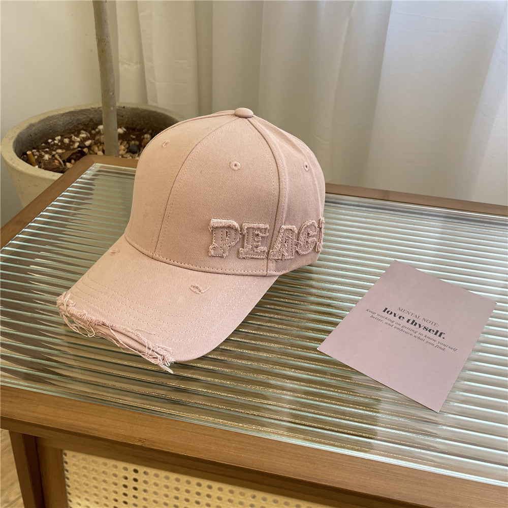 Kvinne Slitt Grafisk Fred Baseball caps Skanto