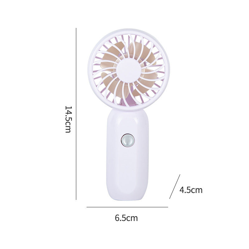Dame Bærbar Mini Håndvifte med ergonomisk design og USB-ladefunksjon Skanto