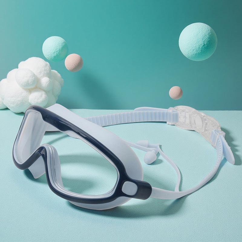 Vanntett svømmebrille med justerbar nesestykket Skanto