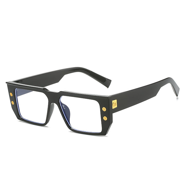 Dame moteriktig klar brille med gyldne detaljer Skanto