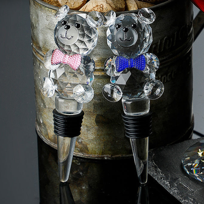 Metallic Blomst Krystall Vin Glass med Dekanter Koffert Sett | Skanto