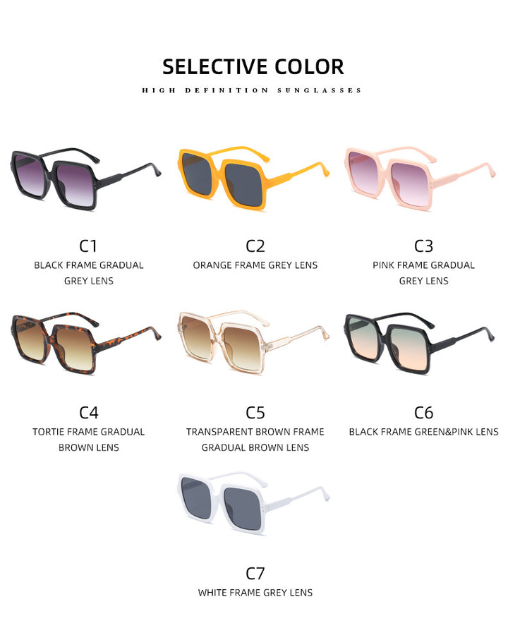 Dame moteriktig oversized solbrille med moderne design Skanto