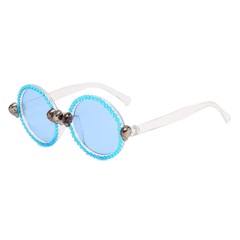Dame Ekstravagant rund solbrille Skanto