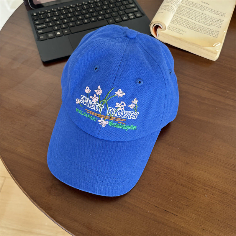 Kvinnebrodert blomster baseball cap Skanto