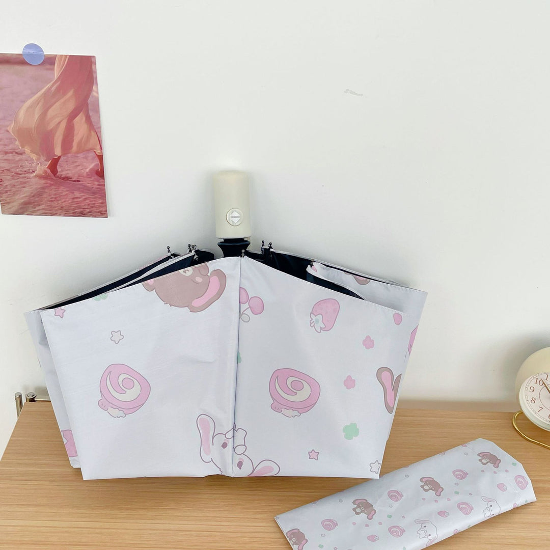 Dame Automatisk Faltparaply med leken dyredesign Skanto