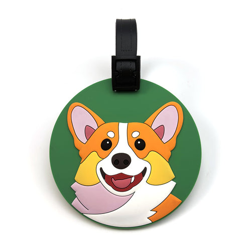 Unisex Cute Corgi Design Luggage Tag Skanto