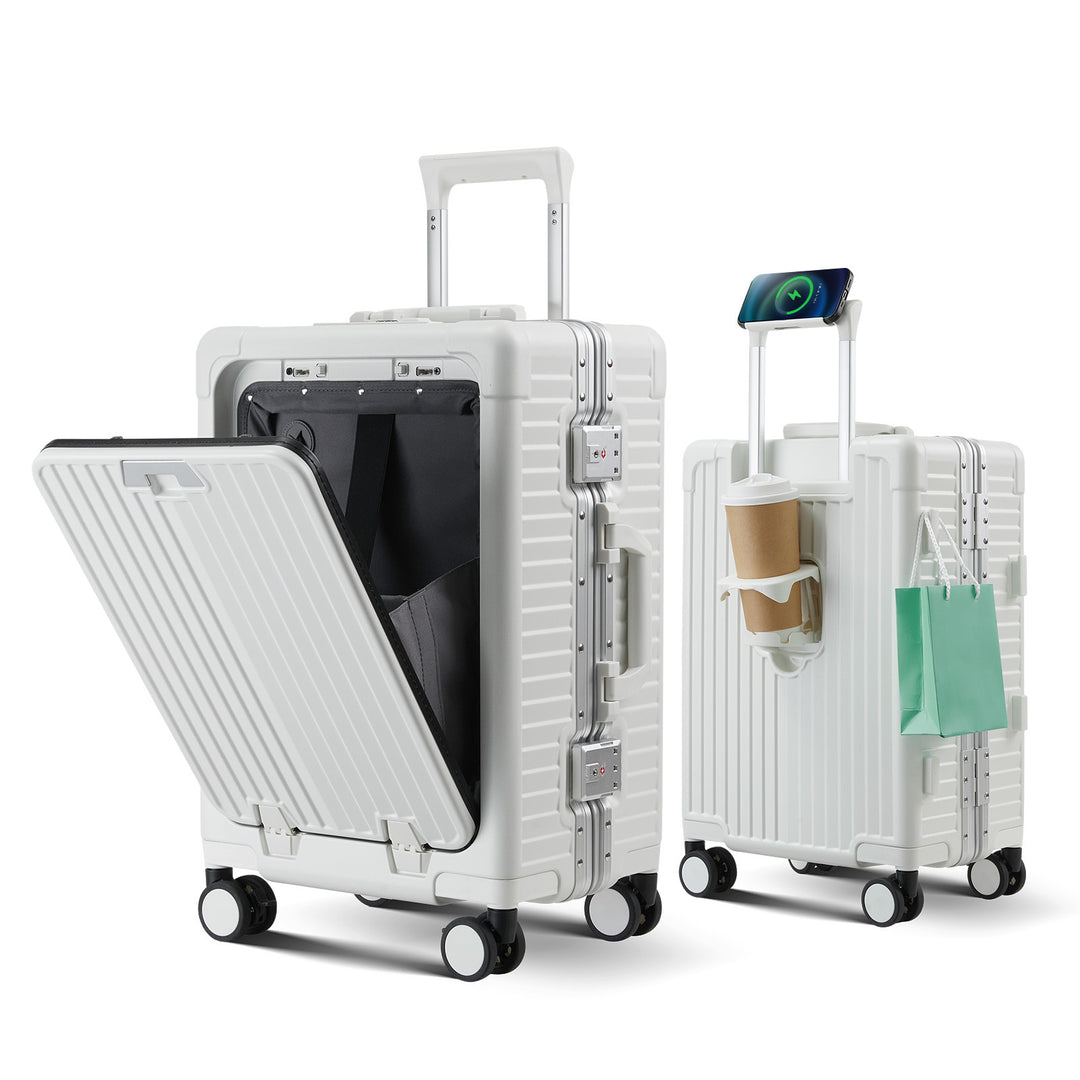 Unisex Smart Hard Shell Reise Koffert Skanto