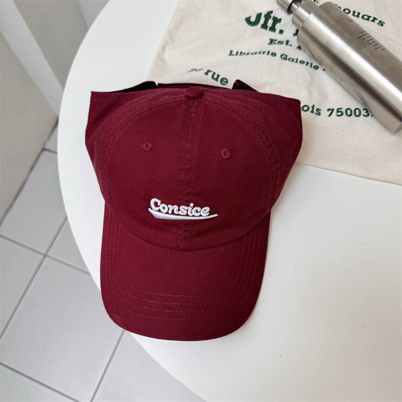 Unisex Casual Brodert Bomull Caps Skanto