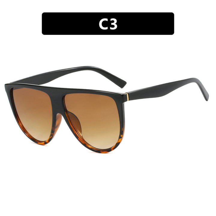 Dame trendy oversized solbriller med stilige transparente rammer Skanto