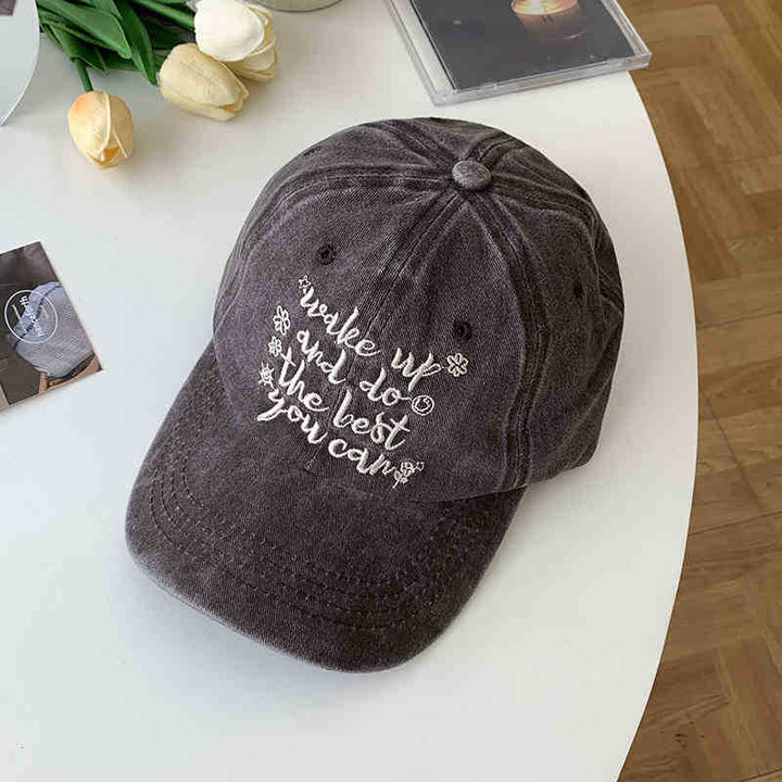 Kvinnens Motiverende Brodert Caps Skanto
