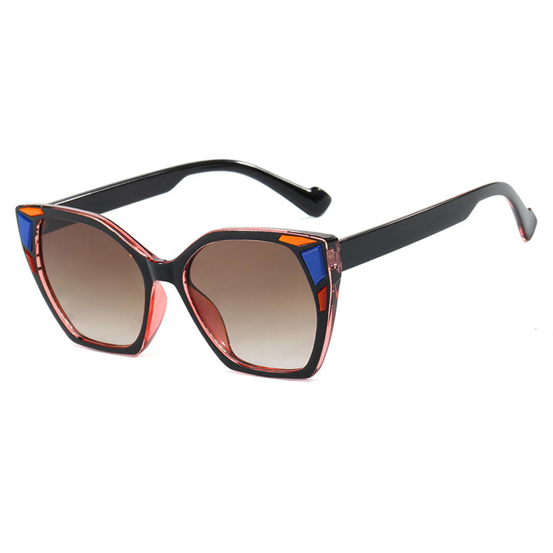 Dame moteriktig geometrisk designerbrille Skanto