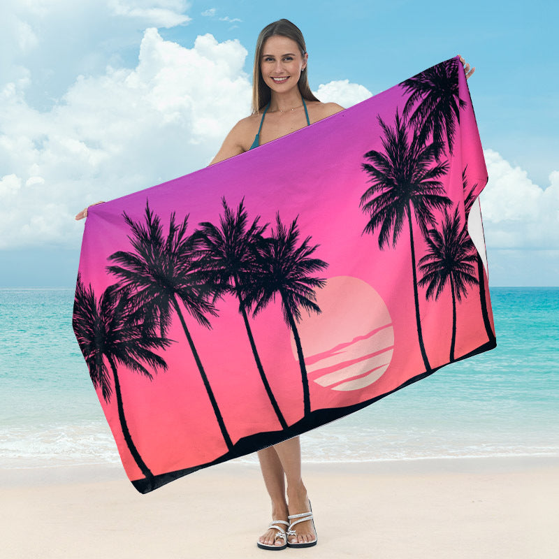 Strandhåndkle med iøynefallende surf-design Skanto