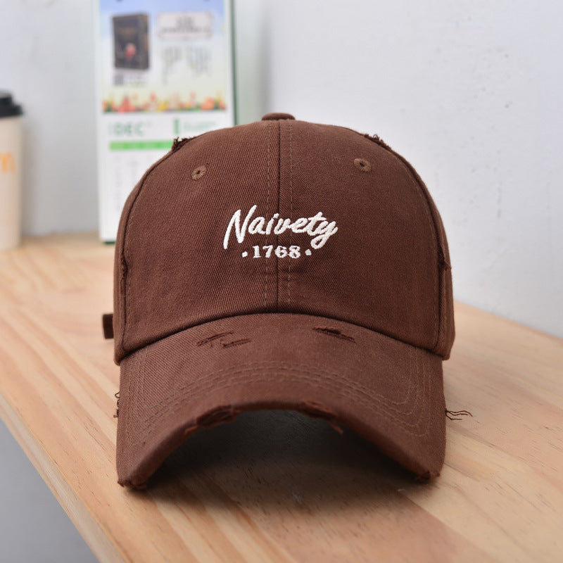 Herre Slitt Vintage Bomull Baseball Caps Skanto