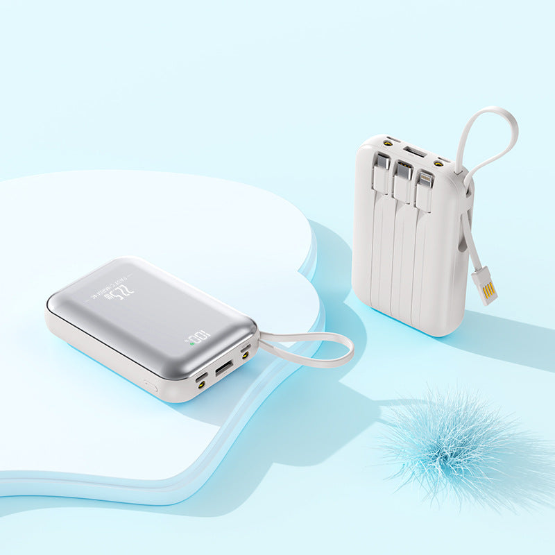 kompakt Powerbank med hurtiglading funksjon Skanto