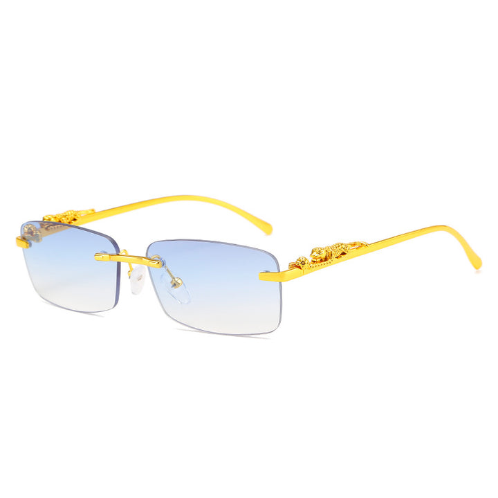 Dame moteriktig solbrille med kunstneriske utsmykninger Skanto